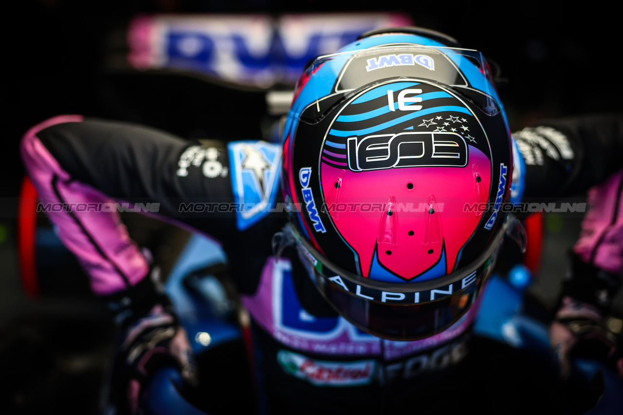 GP MIAMI, Esteban Ocon (FRA), Alpine F1 Team 
04.05.2023. Formula 1 World Championship, Rd 5, Miami Grand Prix, Miami, Florida, USA, Preparation Day.
- www.xpbimages.com, EMail: requests@xpbimages.com ¬© Copyright: Charniaux / XPB Images