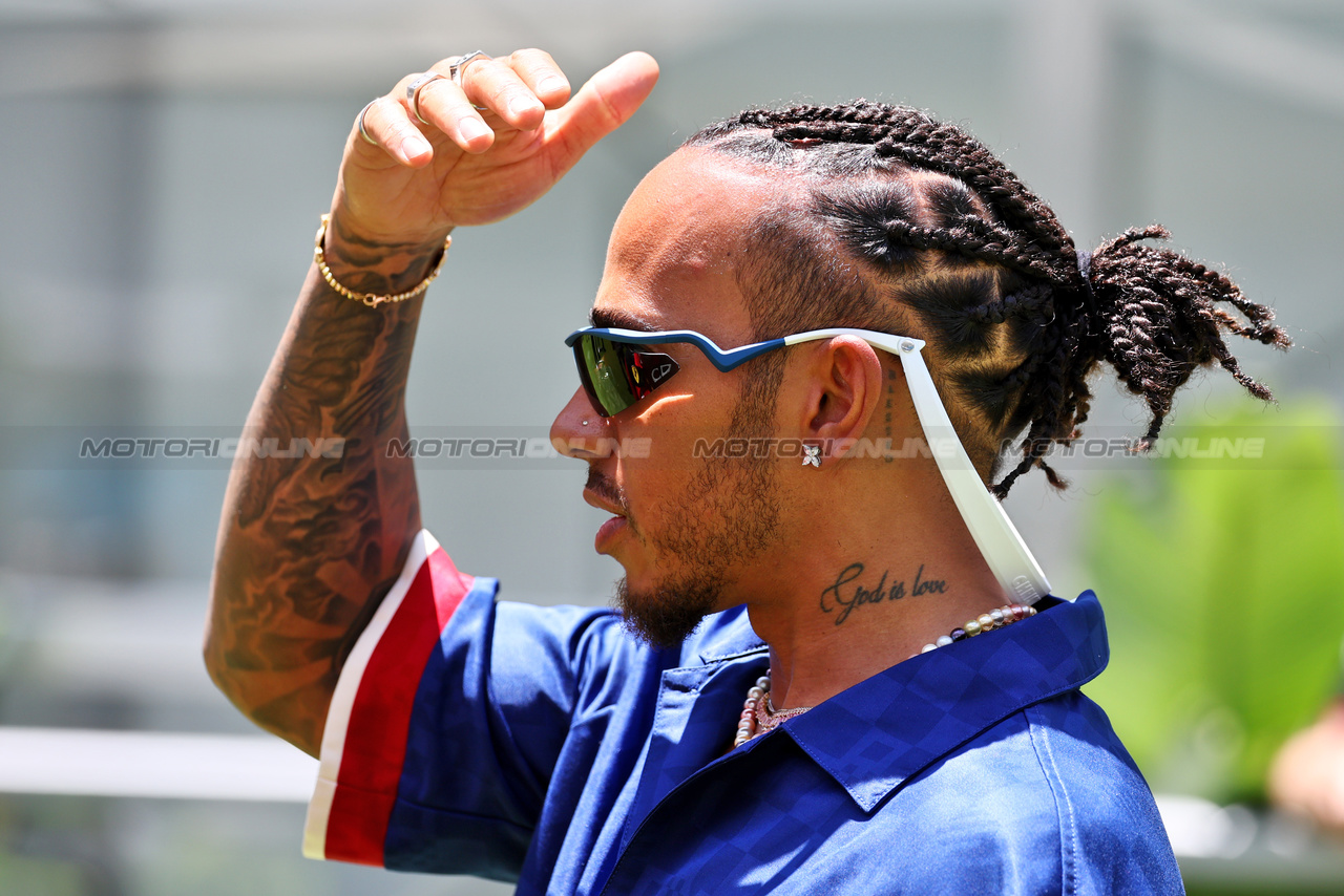 GP MIAMI, Lewis Hamilton (GBR) Mercedes AMG F1.

04.05.2023. Formula 1 World Championship, Rd 5, Miami Grand Prix, Miami, Florida, USA, Preparation Day.

- www.xpbimages.com, EMail: requests@xpbimages.com ¬© Copyright: Moy / XPB Images
