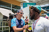 GP MIAMI, Logan Sargeant (USA) Williams Racing - American Football with the Miami Dolphins.
04.05.2023. Formula 1 World Championship, Rd 5, Miami Grand Prix, Miami, Florida, USA, Preparation Day.
- www.xpbimages.com, EMail: requests@xpbimages.com ¬© Copyright: Bearne / XPB Images