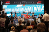 GP MIAMI, (L to R): Esteban Ocon (FRA) Alpine F1 Team; Nyck de Vries (NLD) AlphaTauri; Logan Sargeant (USA) Williams Racing; Charles Leclerc (MON) Ferrari; e George Russell (GBR) Mercedes AMG F1, in the FIA Press Conference.
04.05.2023. Formula 1 World Championship, Rd 5, Miami Grand Prix, Miami, Florida, USA, Preparation Day.
- www.xpbimages.com, EMail: requests@xpbimages.com ¬© Copyright: XPB Images