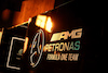 GP MIAMI, Circuit Atmosfera - Mercedes AMG F1 logo at sunset.
04.05.2023. Formula 1 World Championship, Rd 5, Miami Grand Prix, Miami, Florida, USA, Preparation Day.
- www.xpbimages.com, EMail: requests@xpbimages.com ¬© Copyright: Moy / XPB Images