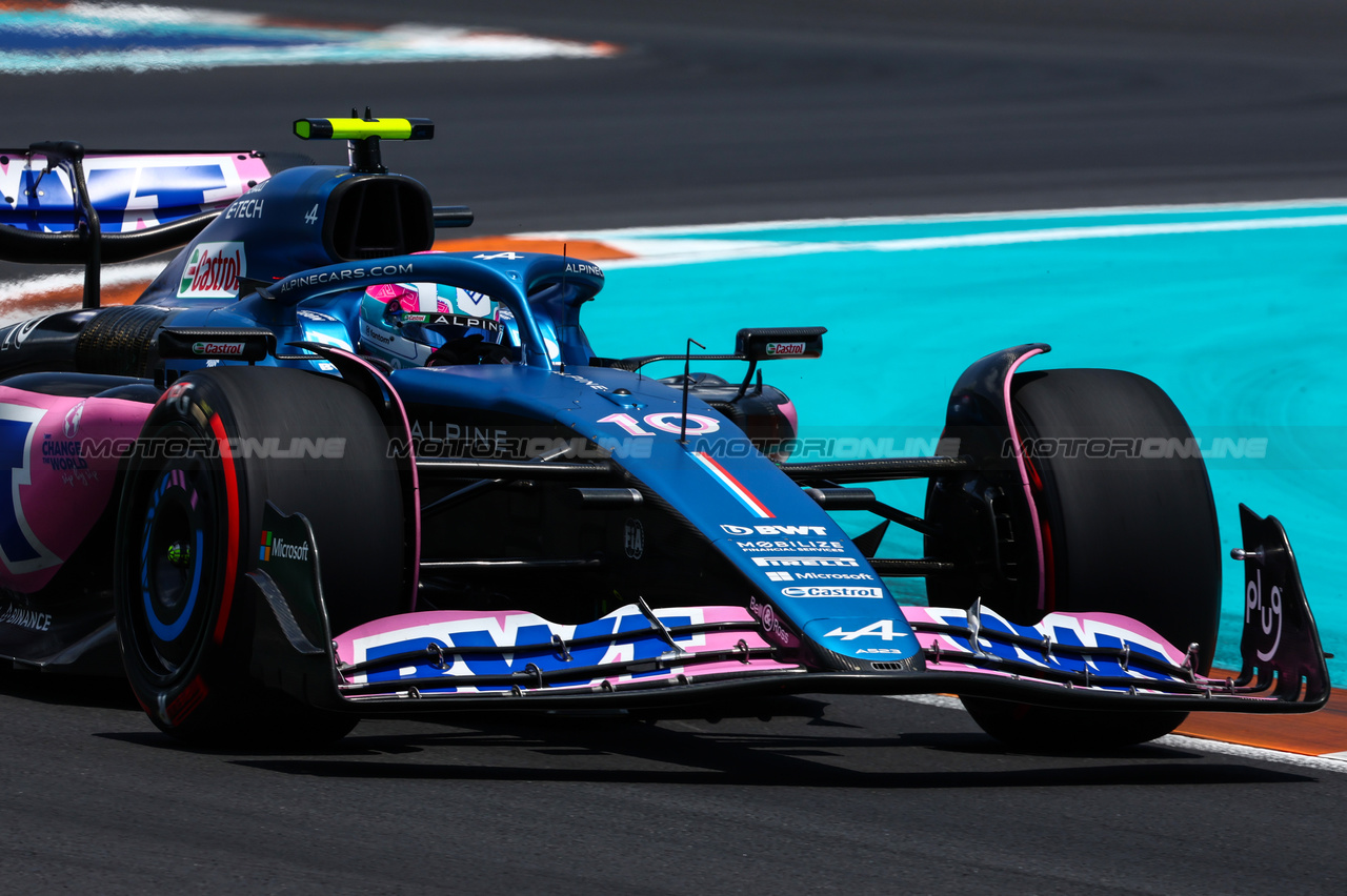 GP MIAMI, Pierre Gasly (FRA), Alpine F1 Team 
06.05.2023. Formula 1 World Championship, Rd 5, Miami Grand Prix, Miami, Florida, USA, Qualifiche Day.
- www.xpbimages.com, EMail: requests@xpbimages.com ¬© Copyright: Charniaux / XPB Images