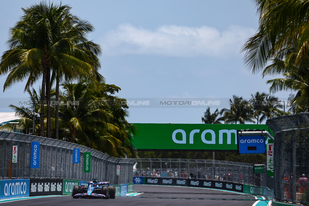 GP MIAMI, Esteban Ocon (FRA), Alpine F1 Team 
06.05.2023. Formula 1 World Championship, Rd 5, Miami Grand Prix, Miami, Florida, USA, Qualifiche Day.
- www.xpbimages.com, EMail: requests@xpbimages.com ¬© Copyright: Charniaux / XPB Images