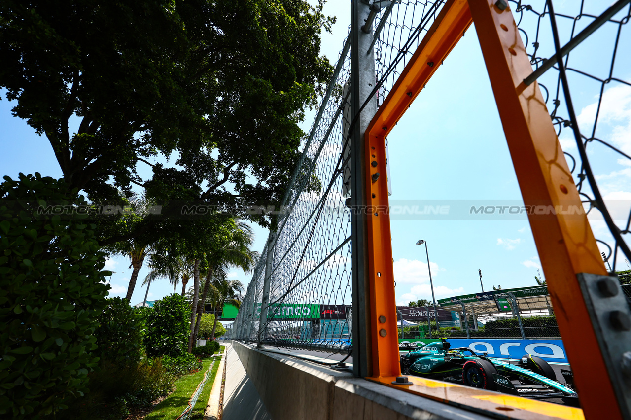 GP MIAMI, Fernando Alonso (ESP), Aston Martin Racing 
06.05.2023. Formula 1 World Championship, Rd 5, Miami Grand Prix, Miami, Florida, USA, Qualifiche Day.
- www.xpbimages.com, EMail: requests@xpbimages.com ¬© Copyright: Charniaux / XPB Images