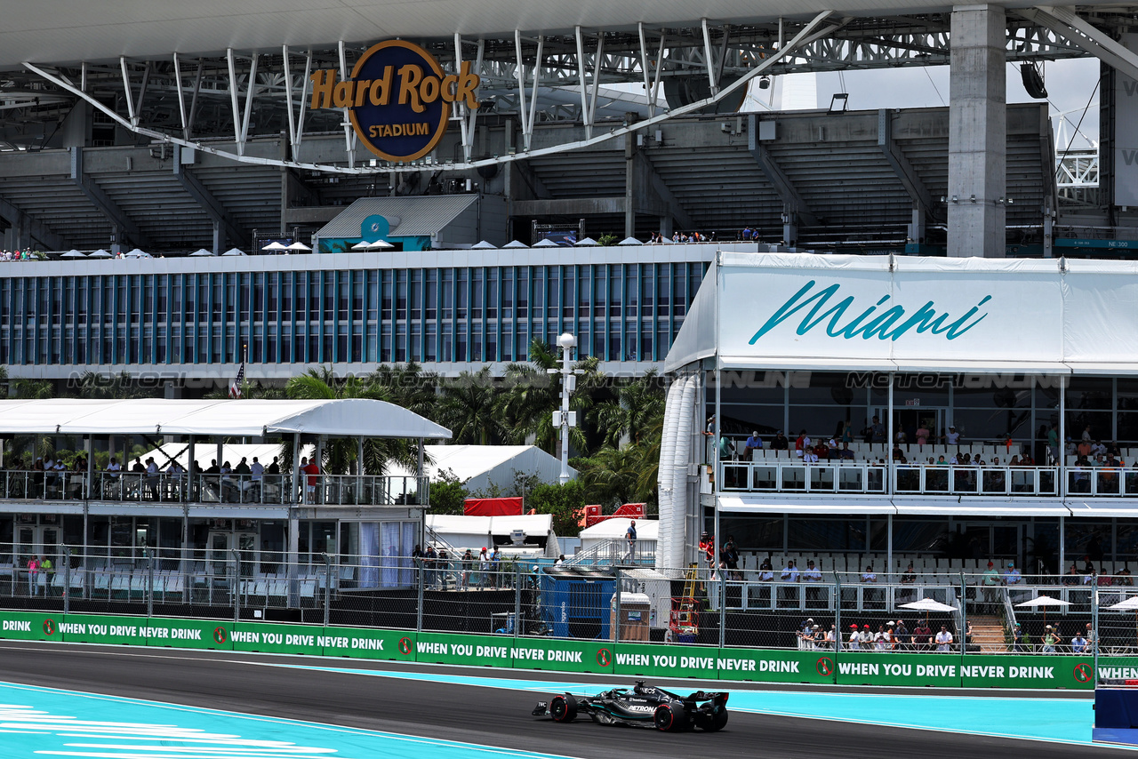 GP MIAMI, George Russell (GBR) Mercedes AMG F1 W14.

06.05.2023. Formula 1 World Championship, Rd 5, Miami Grand Prix, Miami, Florida, USA, Qualifiche Day.

- www.xpbimages.com, EMail: requests@xpbimages.com ¬© Copyright: Moy / XPB Images