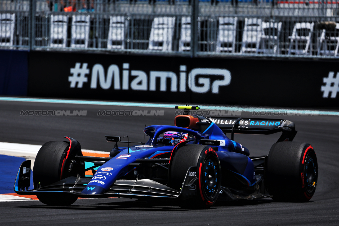 GP MIAMI, Logan Sargeant (USA) Williams Racing FW45.

06.05.2023. Formula 1 World Championship, Rd 5, Miami Grand Prix, Miami, Florida, USA, Qualifiche Day.

- www.xpbimages.com, EMail: requests@xpbimages.com ¬© Copyright: Moy / XPB Images