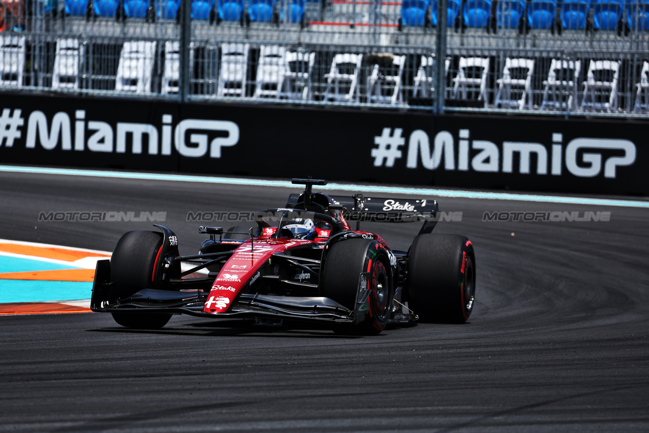 GP MIAMI, Valtteri Bottas (FIN) Alfa Romeo F1 Team C43.

06.05.2023. Formula 1 World Championship, Rd 5, Miami Grand Prix, Miami, Florida, USA, Qualifiche Day.

- www.xpbimages.com, EMail: requests@xpbimages.com ¬© Copyright: Moy / XPB Images