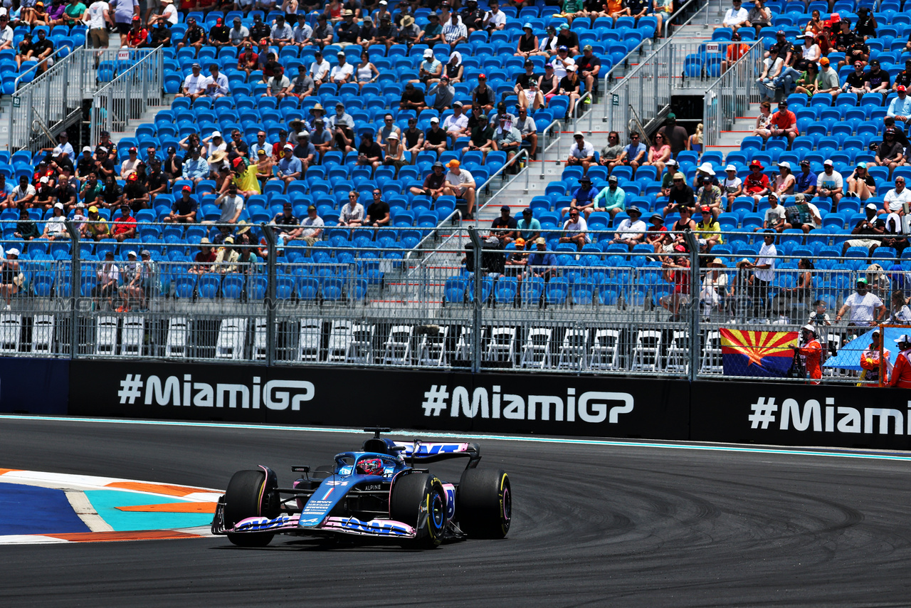 GP MIAMI, Esteban Ocon (FRA) Alpine F1 Team A523.

06.05.2023. Formula 1 World Championship, Rd 5, Miami Grand Prix, Miami, Florida, USA, Qualifiche Day.

- www.xpbimages.com, EMail: requests@xpbimages.com ¬© Copyright: Moy / XPB Images