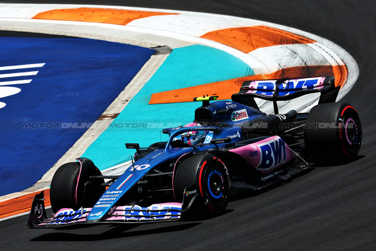 GP MIAMI, Pierre Gasly (FRA) Alpine F1 Team A523.

06.05.2023. Formula 1 World Championship, Rd 5, Miami Grand Prix, Miami, Florida, USA, Qualifiche Day.

- www.xpbimages.com, EMail: requests@xpbimages.com ¬© Copyright: Moy / XPB Images