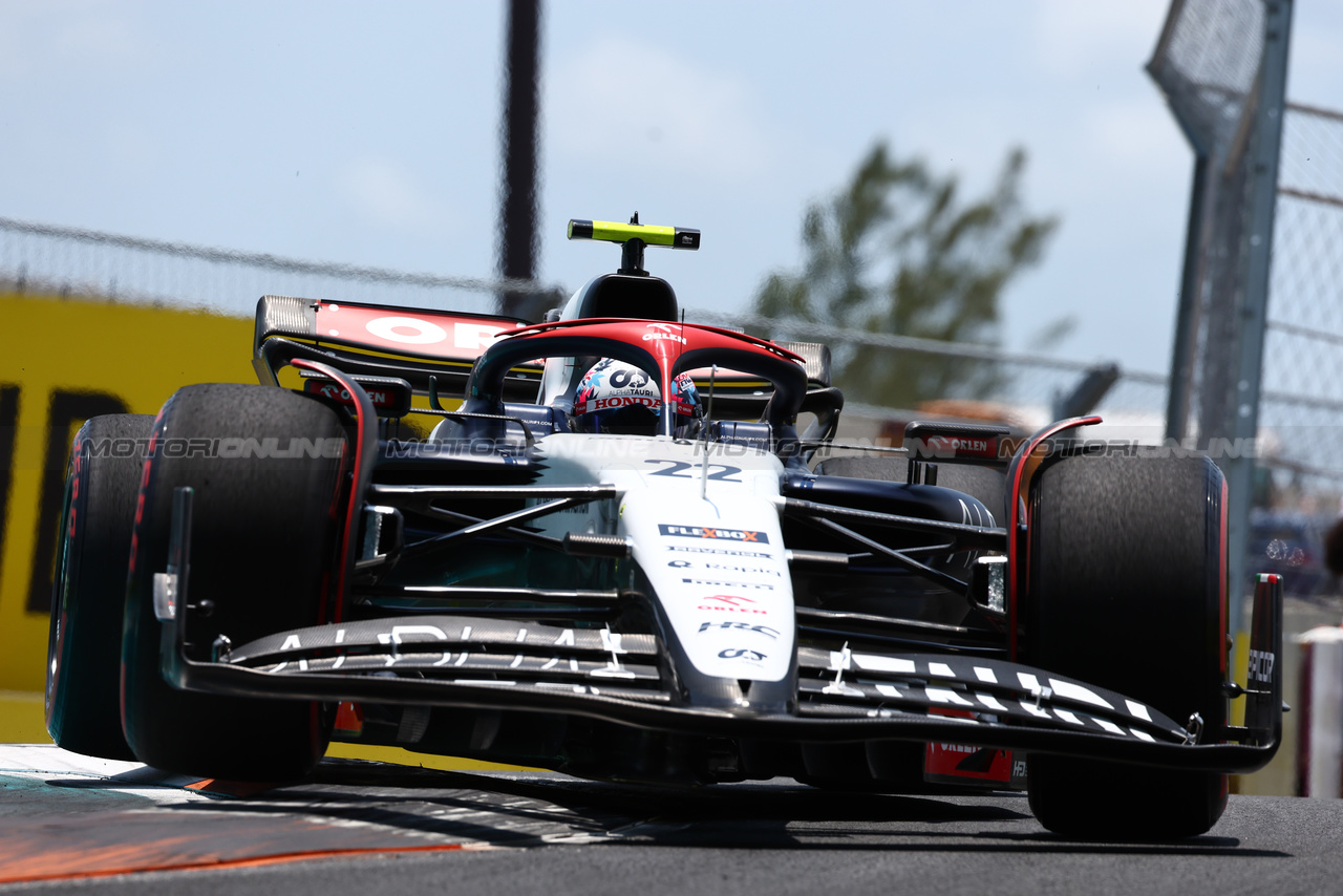 GP MIAMI, Yuki Tsunoda (JPN) AlphaTauri AT04.

06.05.2023. Formula 1 World Championship, Rd 5, Miami Grand Prix, Miami, Florida, USA, Qualifiche Day.

 - www.xpbimages.com, EMail: requests@xpbimages.com ¬© Copyright: Coates / XPB Images