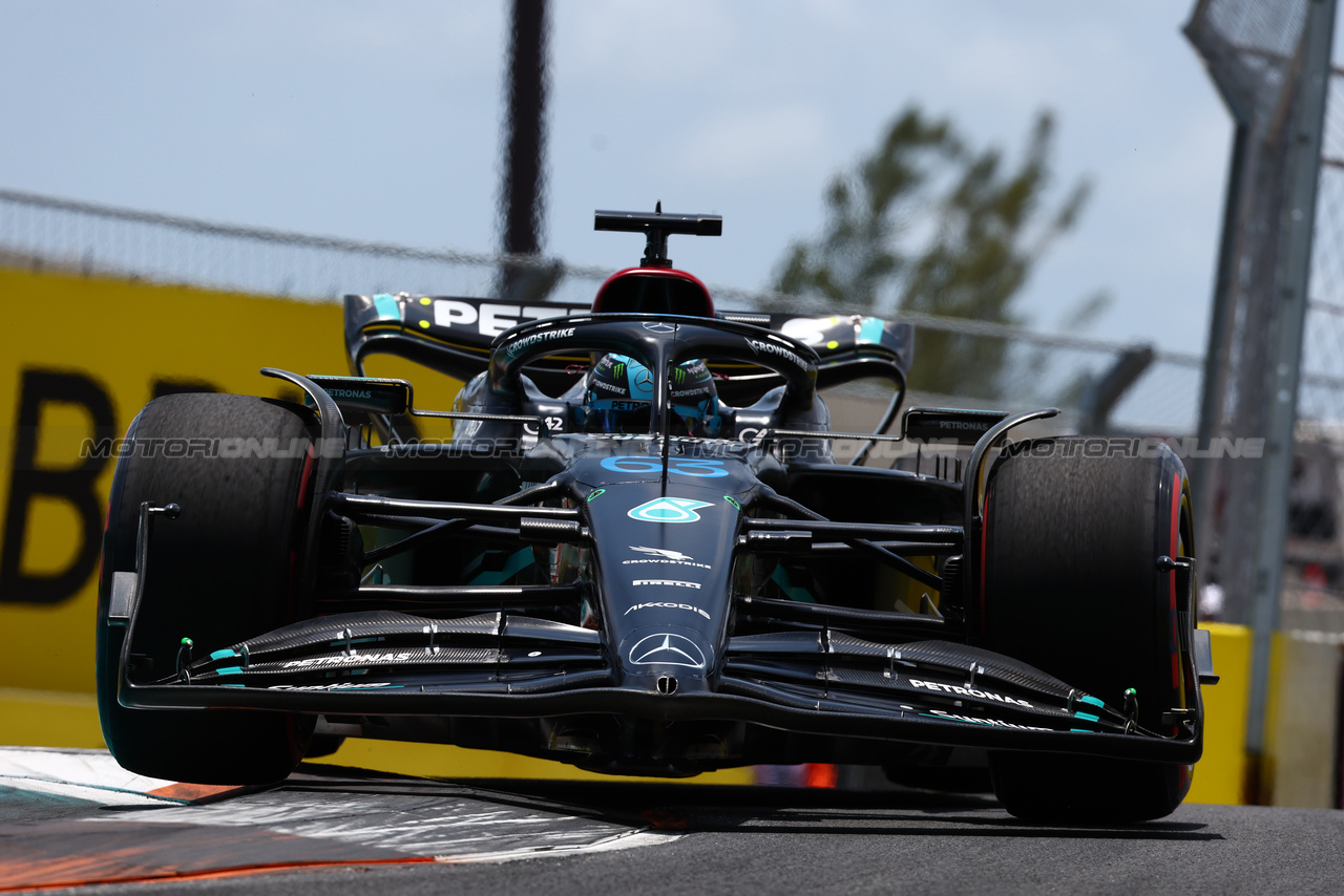 GP MIAMI, George Russell (GBR) Mercedes AMG F1 W14.

06.05.2023. Formula 1 World Championship, Rd 5, Miami Grand Prix, Miami, Florida, USA, Qualifiche Day.

 - www.xpbimages.com, EMail: requests@xpbimages.com ¬© Copyright: Coates / XPB Images