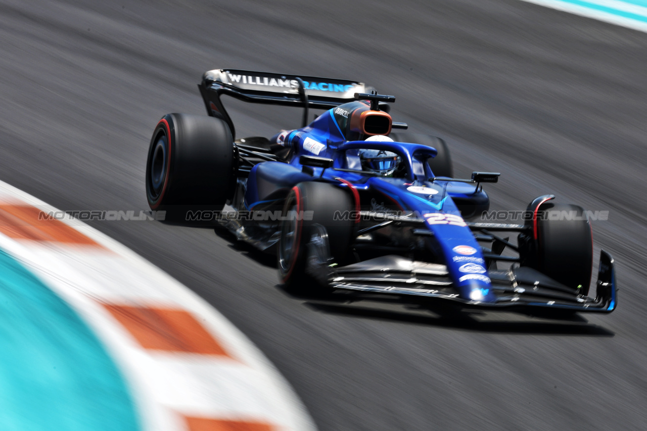 GP MIAMI, Alexander Albon (THA) Williams Racing FW45.

06.05.2023. Formula 1 World Championship, Rd 5, Miami Grand Prix, Miami, Florida, USA, Qualifiche Day.

- www.xpbimages.com, EMail: requests@xpbimages.com ¬© Copyright: Bearne / XPB Images