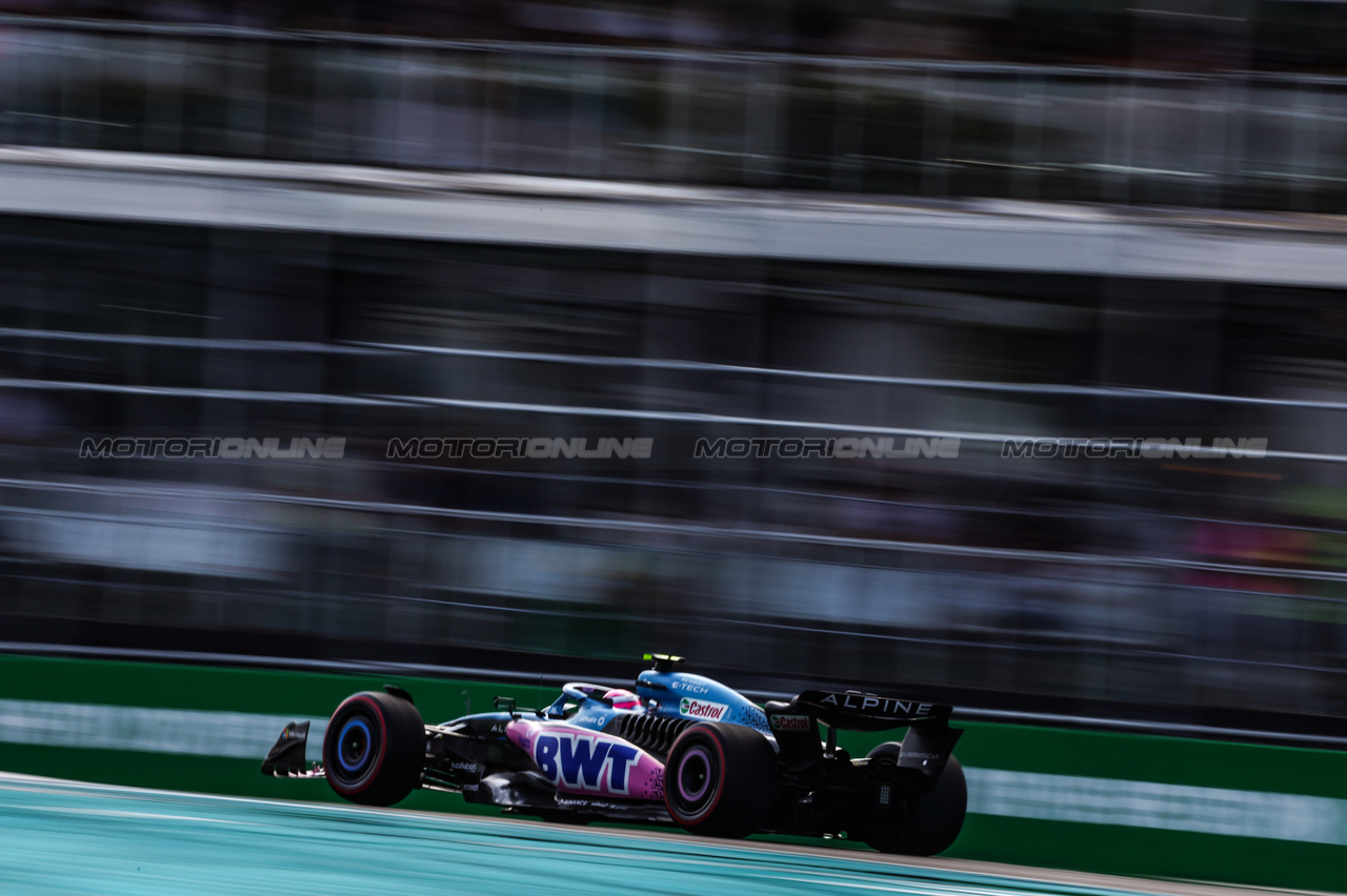 GP MIAMI, Pierre Gasly (FRA), Alpine F1 Team 
06.05.2023. Formula 1 World Championship, Rd 5, Miami Grand Prix, Miami, Florida, USA, Qualifiche Day.
- www.xpbimages.com, EMail: requests@xpbimages.com ¬© Copyright: Charniaux / XPB Images