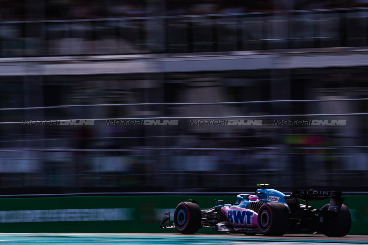 GP MIAMI, Pierre Gasly (FRA), Alpine F1 Team 
06.05.2023. Formula 1 World Championship, Rd 5, Miami Grand Prix, Miami, Florida, USA, Qualifiche Day.
- www.xpbimages.com, EMail: requests@xpbimages.com ¬© Copyright: Charniaux / XPB Images