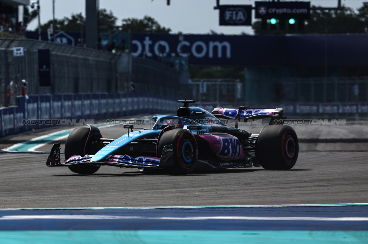 GP MIAMI, Esteban Ocon (FRA), Alpine F1 Team 
06.05.2023. Formula 1 World Championship, Rd 5, Miami Grand Prix, Miami, Florida, USA, Qualifiche Day.
- www.xpbimages.com, EMail: requests@xpbimages.com ¬© Copyright: Charniaux / XPB Images