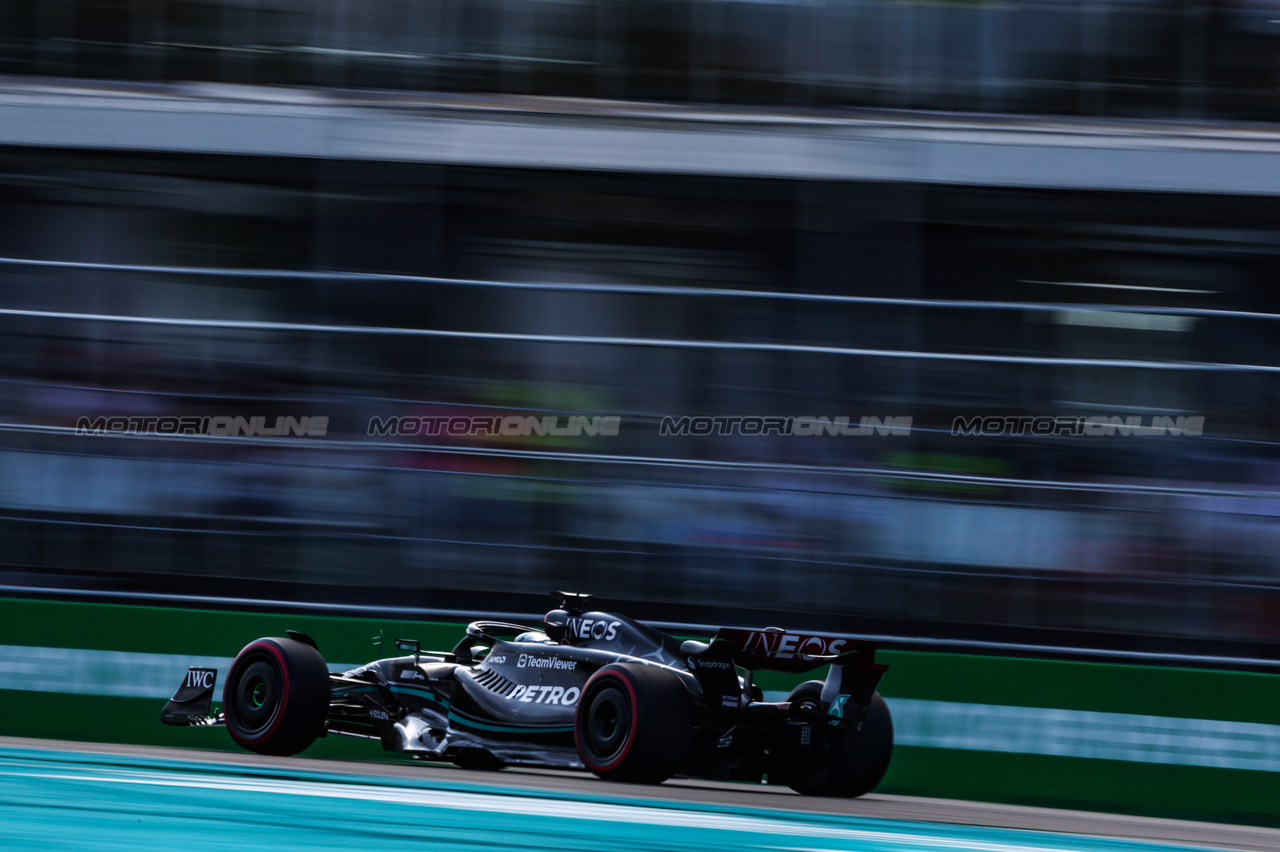 GP MIAMI, George Russell (GBR), Mercedes AMG F1 
06.05.2023. Formula 1 World Championship, Rd 5, Miami Grand Prix, Miami, Florida, USA, Qualifiche Day.
- www.xpbimages.com, EMail: requests@xpbimages.com ¬© Copyright: Charniaux / XPB Images