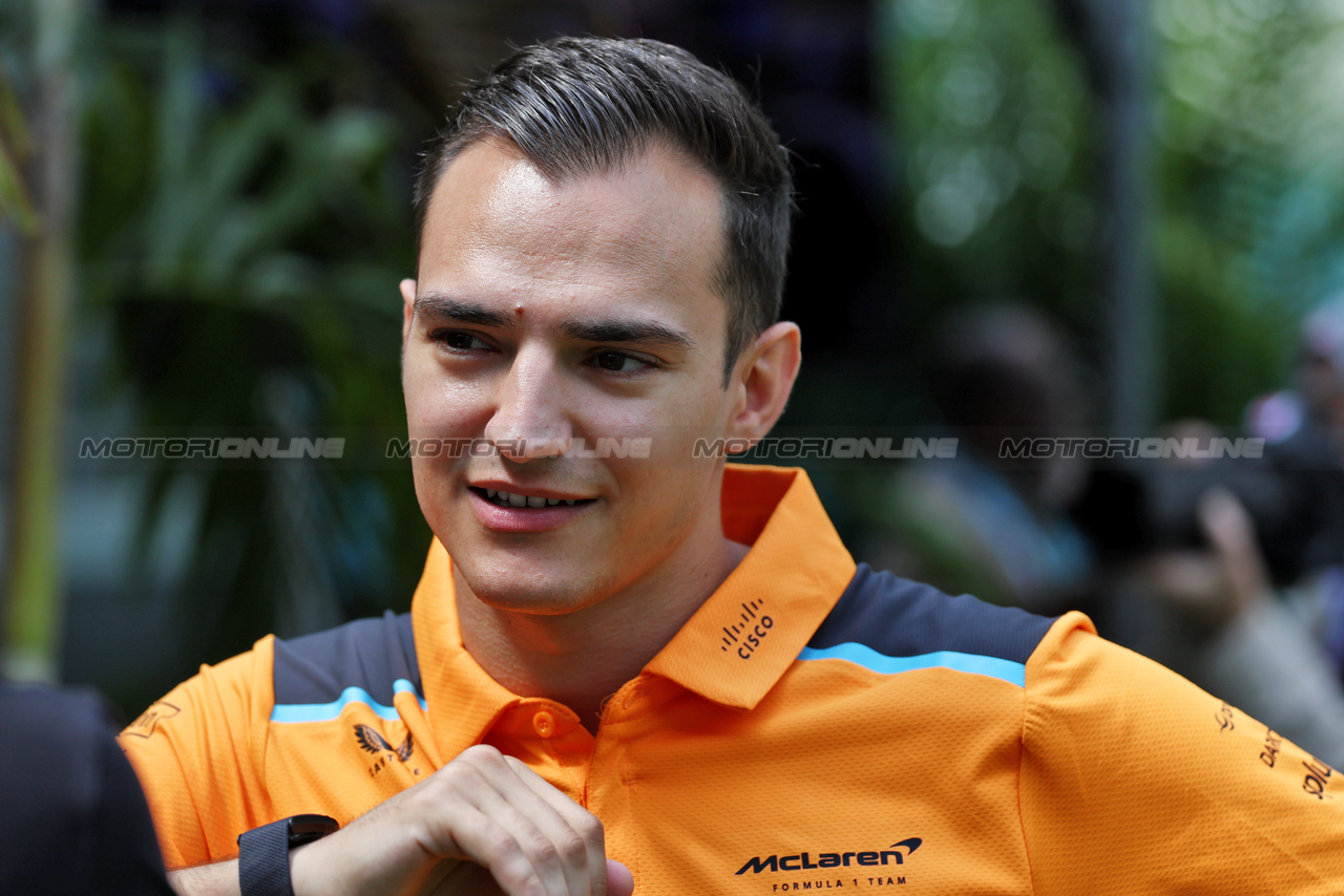 GP MIAMI, Alex Palou (ESP) McLaren Reserve Driver.

06.05.2023. Formula 1 World Championship, Rd 5, Miami Grand Prix, Miami, Florida, USA, Qualifiche Day.

- www.xpbimages.com, EMail: requests@xpbimages.com ¬© Copyright: Moy / XPB Images