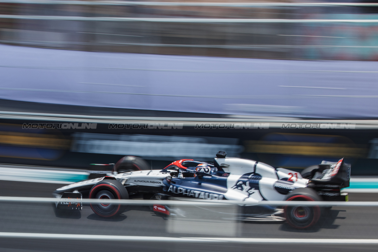 GP MIAMI, Nyck de Vries (NLD) AlphaTauri AT04.

06.05.2023. Formula 1 World Championship, Rd 5, Miami Grand Prix, Miami, Florida, USA, Qualifiche Day.

- www.xpbimages.com, EMail: requests@xpbimages.com ¬© Copyright: Bearne / XPB Images