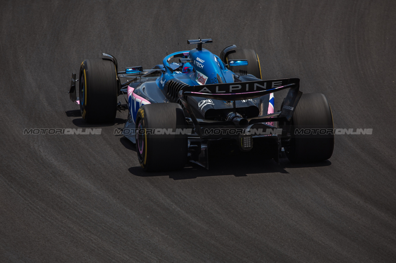 GP MIAMI, Esteban Ocon (FRA) Alpine F1 Team A523.
06.05.2023. Formula 1 World Championship, Rd 5, Miami Grand Prix, Miami, Florida, USA, Qualifiche Day.
- www.xpbimages.com, EMail: requests@xpbimages.com ¬© Copyright: Bearne / XPB Images