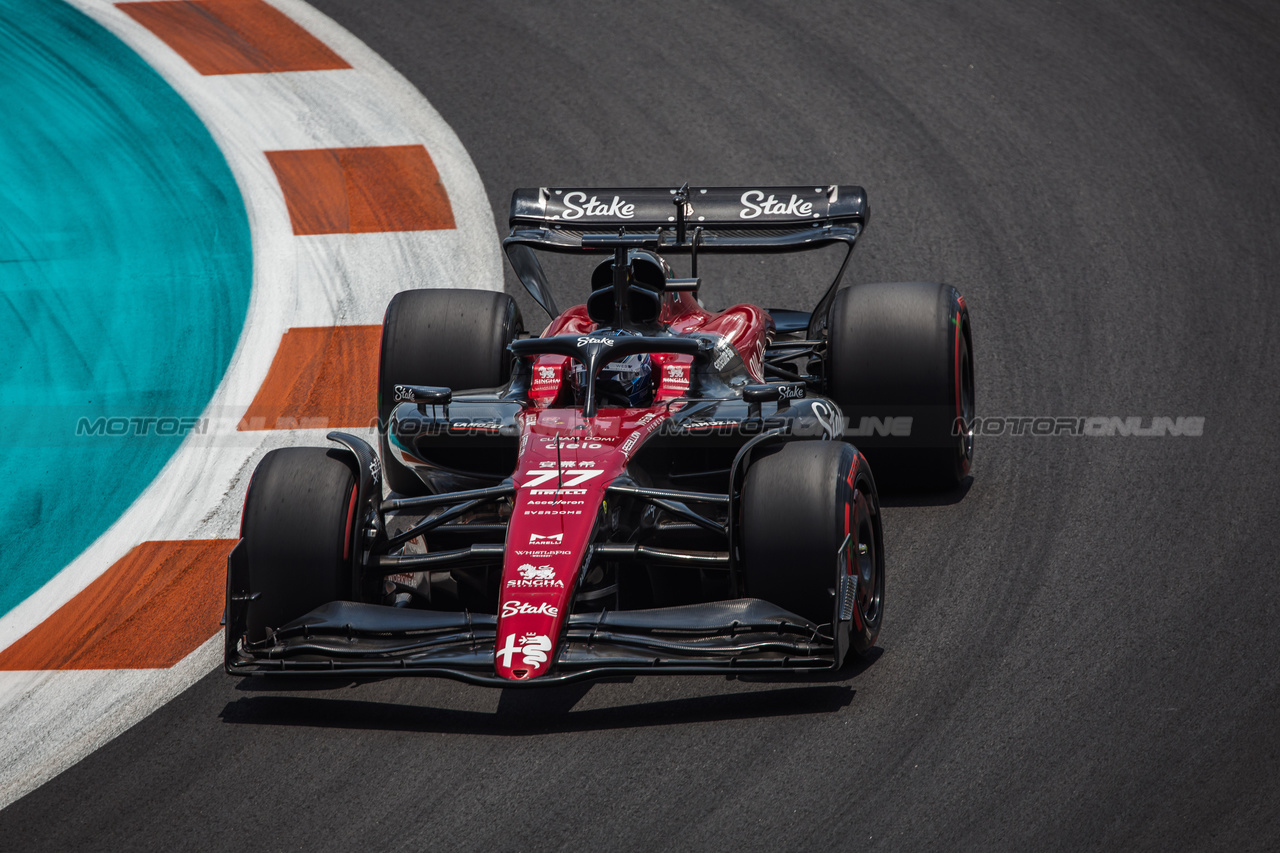 GP MIAMI, Valtteri Bottas (FIN) Alfa Romeo F1 Team C43.
06.05.2023. Formula 1 World Championship, Rd 5, Miami Grand Prix, Miami, Florida, USA, Qualifiche Day.
- www.xpbimages.com, EMail: requests@xpbimages.com ¬© Copyright: Bearne / XPB Images