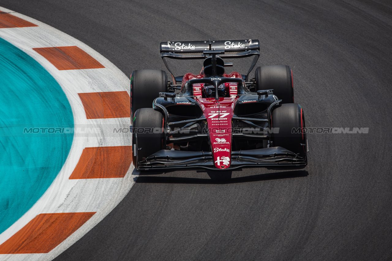 GP MIAMI, Valtteri Bottas (FIN) Alfa Romeo F1 Team C43.
06.05.2023. Formula 1 World Championship, Rd 5, Miami Grand Prix, Miami, Florida, USA, Qualifiche Day.
- www.xpbimages.com, EMail: requests@xpbimages.com ¬© Copyright: Bearne / XPB Images