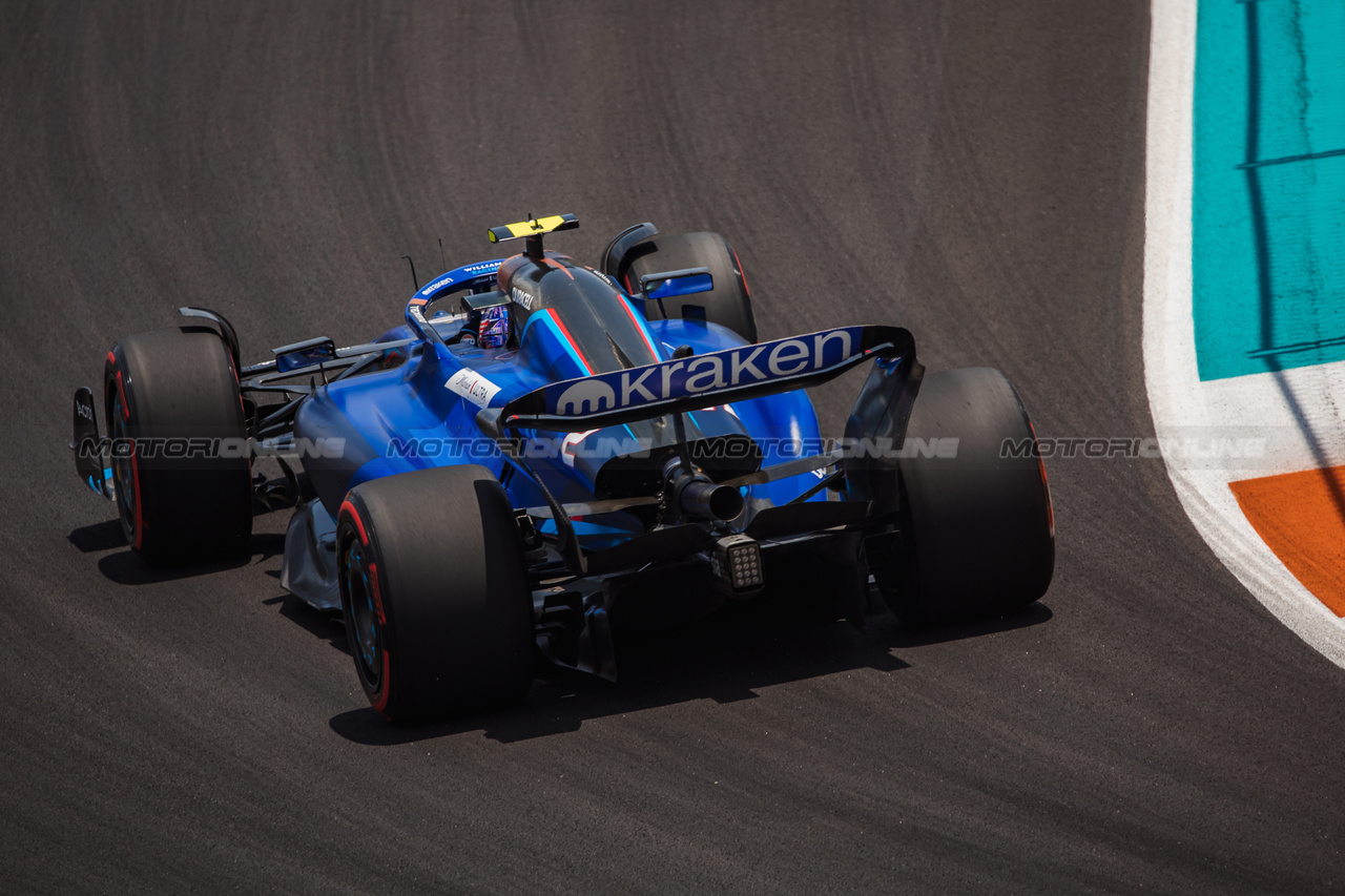 GP MIAMI, Logan Sargeant (USA) Williams Racing FW45.
06.05.2023. Formula 1 World Championship, Rd 5, Miami Grand Prix, Miami, Florida, USA, Qualifiche Day.
- www.xpbimages.com, EMail: requests@xpbimages.com ¬© Copyright: Bearne / XPB Images