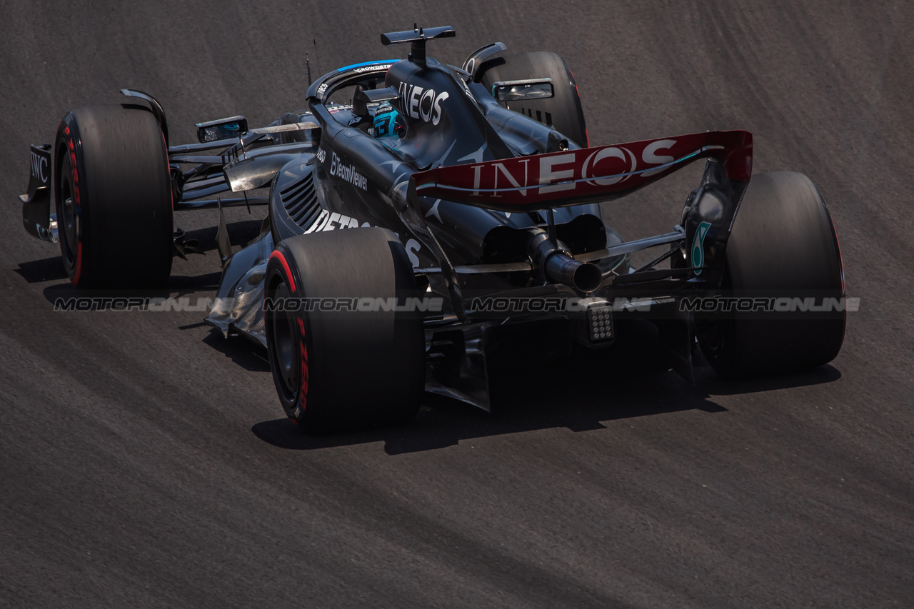 GP MIAMI, George Russell (GBR) Mercedes AMG F1 W14.
06.05.2023. Formula 1 World Championship, Rd 5, Miami Grand Prix, Miami, Florida, USA, Qualifiche Day.
- www.xpbimages.com, EMail: requests@xpbimages.com ¬© Copyright: Bearne / XPB Images