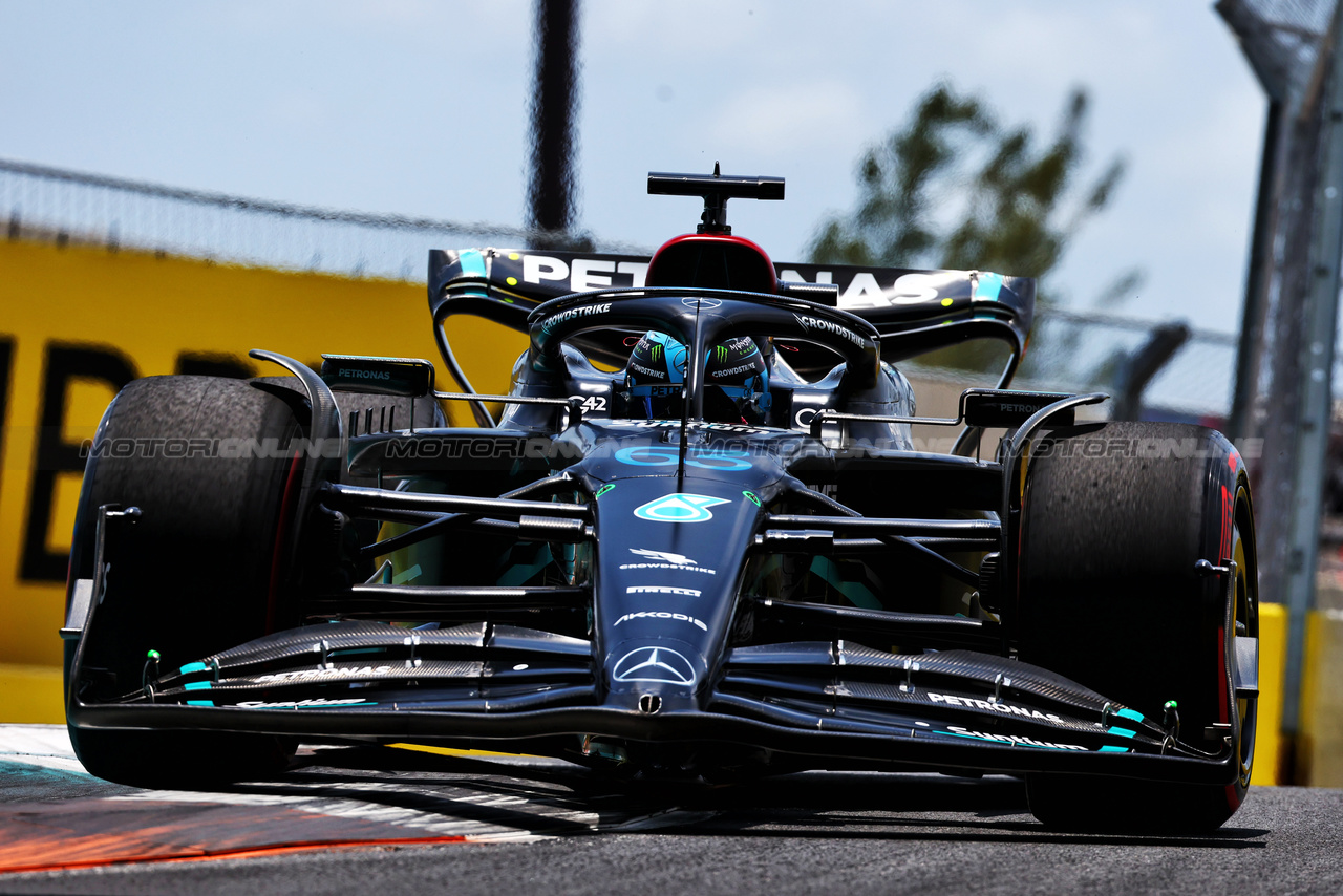 GP MIAMI, George Russell (GBR) Mercedes AMG F1 W14.

06.05.2023. Formula 1 World Championship, Rd 5, Miami Grand Prix, Miami, Florida, USA, Qualifiche Day.

 - www.xpbimages.com, EMail: requests@xpbimages.com ¬© Copyright: Coates / XPB Images