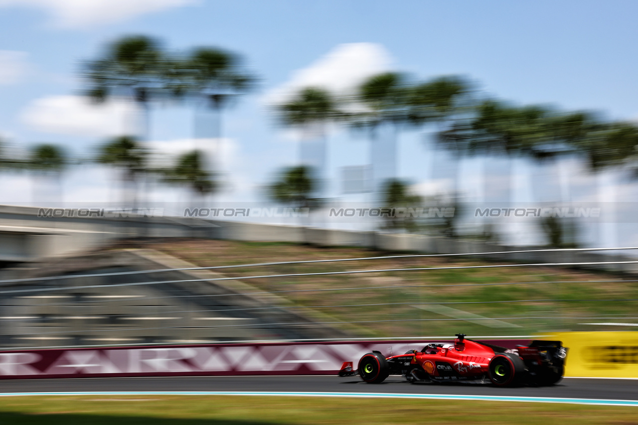 GP MIAMI, Charles Leclerc (MON) Ferrari SF-23.

06.05.2023. Formula 1 World Championship, Rd 5, Miami Grand Prix, Miami, Florida, USA, Qualifiche Day.

 - www.xpbimages.com, EMail: requests@xpbimages.com ¬© Copyright: Coates / XPB Images