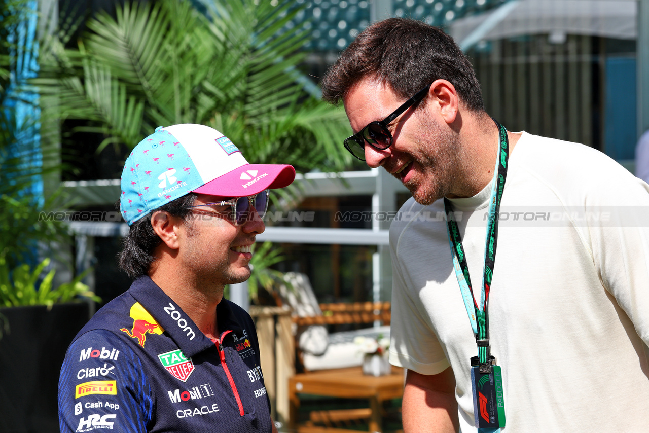 GP MIAMI, Sergio Perez (MEX) Red Bull Racing.

06.05.2023. Formula 1 World Championship, Rd 5, Miami Grand Prix, Miami, Florida, USA, Qualifiche Day.

 - www.xpbimages.com, EMail: requests@xpbimages.com ¬© Copyright: Coates / XPB Images