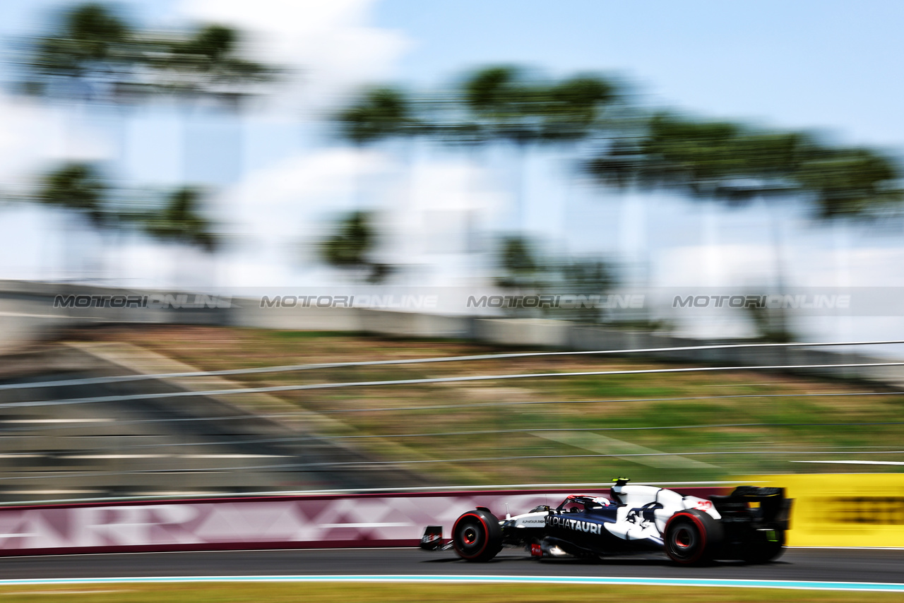 GP MIAMI, Yuki Tsunoda (JPN) AlphaTauri AT04.

06.05.2023. Formula 1 World Championship, Rd 5, Miami Grand Prix, Miami, Florida, USA, Qualifiche Day.

 - www.xpbimages.com, EMail: requests@xpbimages.com ¬© Copyright: Coates / XPB Images