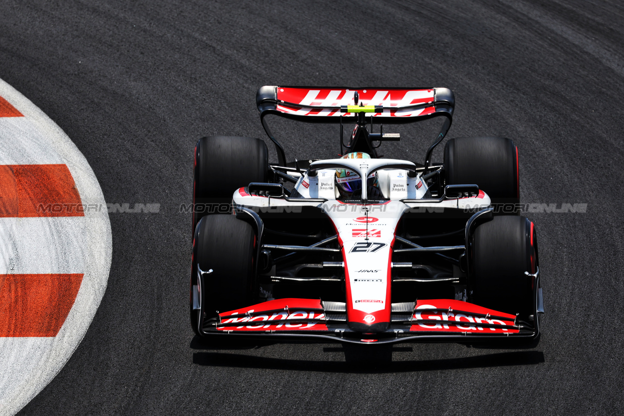 GP MIAMI, Nico Hulkenberg (GER) Haas VF-23.

06.05.2023. Formula 1 World Championship, Rd 5, Miami Grand Prix, Miami, Florida, USA, Qualifiche Day.

- www.xpbimages.com, EMail: requests@xpbimages.com ¬© Copyright: Bearne / XPB Images