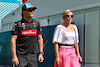 GP MIAMI, (L to R): Valtteri Bottas (FIN) Alfa Romeo F1 Team with Domenica Tiffany Cromwell (AUS) Professional Cyclist.
06.05.2023. Formula 1 World Championship, Rd 5, Miami Grand Prix, Miami, Florida, USA, Qualifiche Day.
- www.xpbimages.com, EMail: requests@xpbimages.com ¬© Copyright: Moy / XPB Images