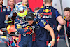 GP MIAMI, Sergio Perez (MEX) Red Bull Racing celebrates his pole position in qualifying parc ferme with Jo Canales, Red Bull Racing Personal Trainer.
06.05.2023. Formula 1 World Championship, Rd 5, Miami Grand Prix, Miami, Florida, USA, Qualifiche Day.
- www.xpbimages.com, EMail: requests@xpbimages.com ¬© Copyright: Batchelor / XPB Images