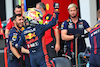 GP MIAMI, Sergio Perez (MEX) Red Bull Racing celebrates his pole position in qualifying parc ferme with the team.
06.05.2023. Formula 1 World Championship, Rd 5, Miami Grand Prix, Miami, Florida, USA, Qualifiche Day.
- www.xpbimages.com, EMail: requests@xpbimages.com ¬© Copyright: Batchelor / XPB Images