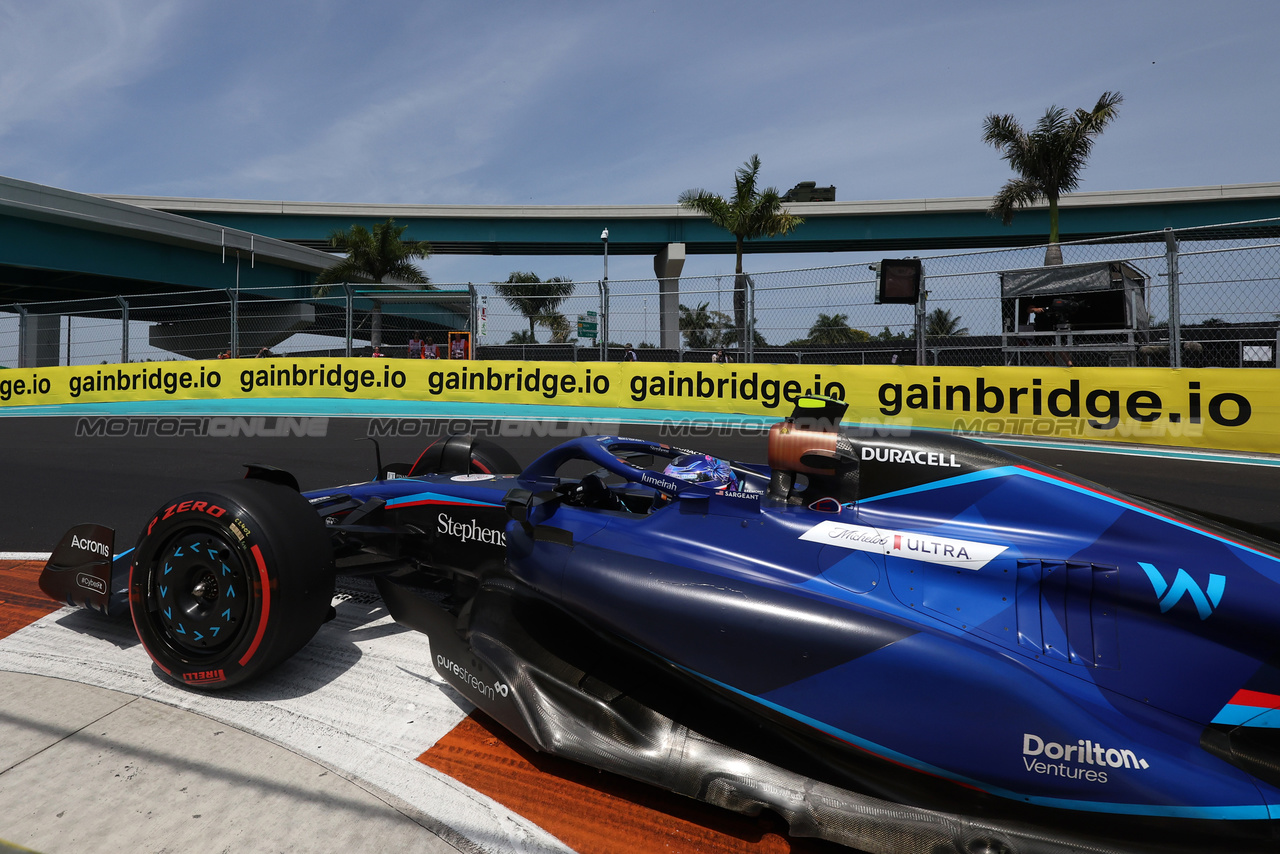 GP MIAMI, Alexander Albon (THA) Williams Racing FW45.

05.05.2023. Formula 1 World Championship, Rd 5, Miami Grand Prix, Miami, Florida, USA, Practice Day.

- www.xpbimages.com, EMail: requests@xpbimages.com ¬© Copyright: Bearne / XPB Images