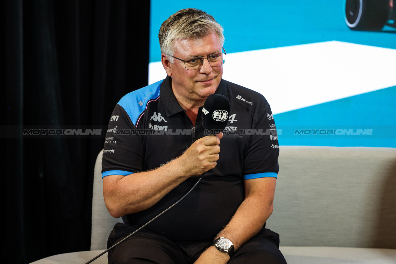 GP MIAMI, Otmar Szafnauer (USA) Alpine F1 Team, Team Principal in the FIA Press Conference.

05.05.2023. Formula 1 World Championship, Rd 5, Miami Grand Prix, Miami, Florida, USA, Practice Day.

- www.xpbimages.com, EMail: requests@xpbimages.com ¬© Copyright: XPB Images
