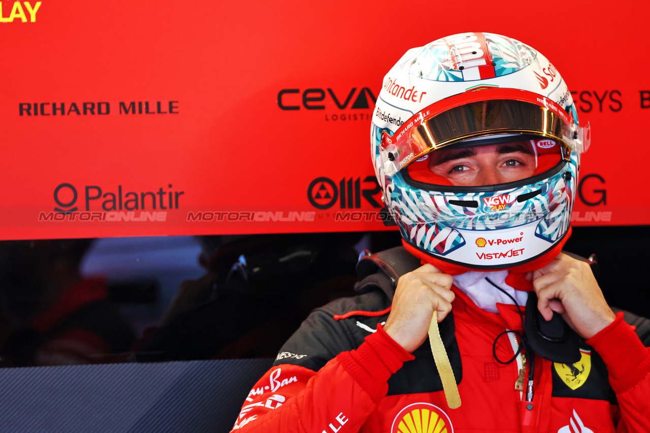 GP MIAMI, Charles Leclerc (MON) Ferrari.

05.05.2023. Formula 1 World Championship, Rd 5, Miami Grand Prix, Miami, Florida, USA, Practice Day.

- www.xpbimages.com, EMail: requests@xpbimages.com ¬© Copyright: Batchelor / XPB Images