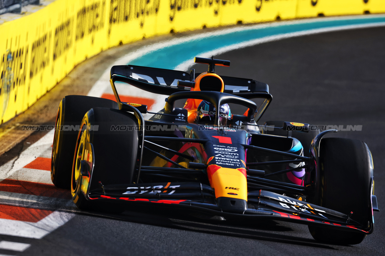 GP MIAMI, Max Verstappen (NLD) Red Bull Racing RB19.

05.05.2023. Formula 1 World Championship, Rd 5, Miami Grand Prix, Miami, Florida, USA, Practice Day.

 - www.xpbimages.com, EMail: requests@xpbimages.com ¬© Copyright: Coates / XPB Images