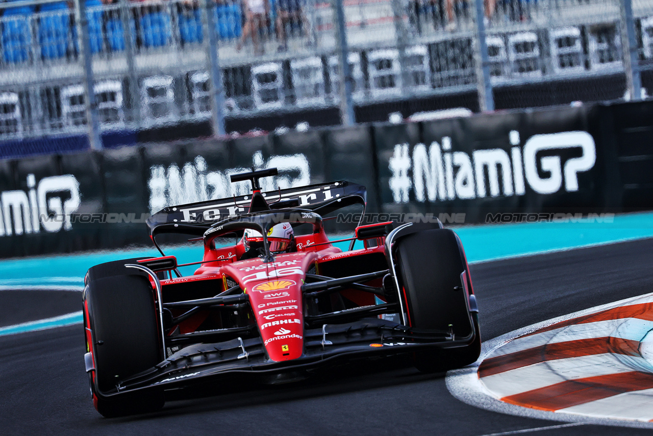 GP MIAMI, Charles Leclerc (MON) Ferrari SF-23.

05.05.2023. Formula 1 World Championship, Rd 5, Miami Grand Prix, Miami, Florida, USA, Practice Day.

- www.xpbimages.com, EMail: requests@xpbimages.com ¬© Copyright: Batchelor / XPB Images