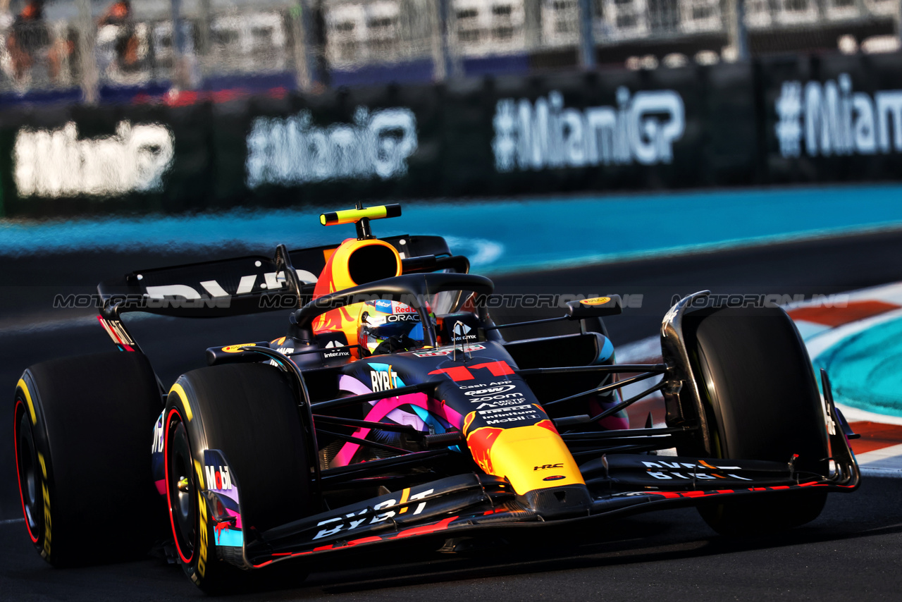GP MIAMI, Sergio Perez (MEX) Red Bull Racing RB19.

05.05.2023. Formula 1 World Championship, Rd 5, Miami Grand Prix, Miami, Florida, USA, Practice Day.

- www.xpbimages.com, EMail: requests@xpbimages.com ¬© Copyright: Batchelor / XPB Images