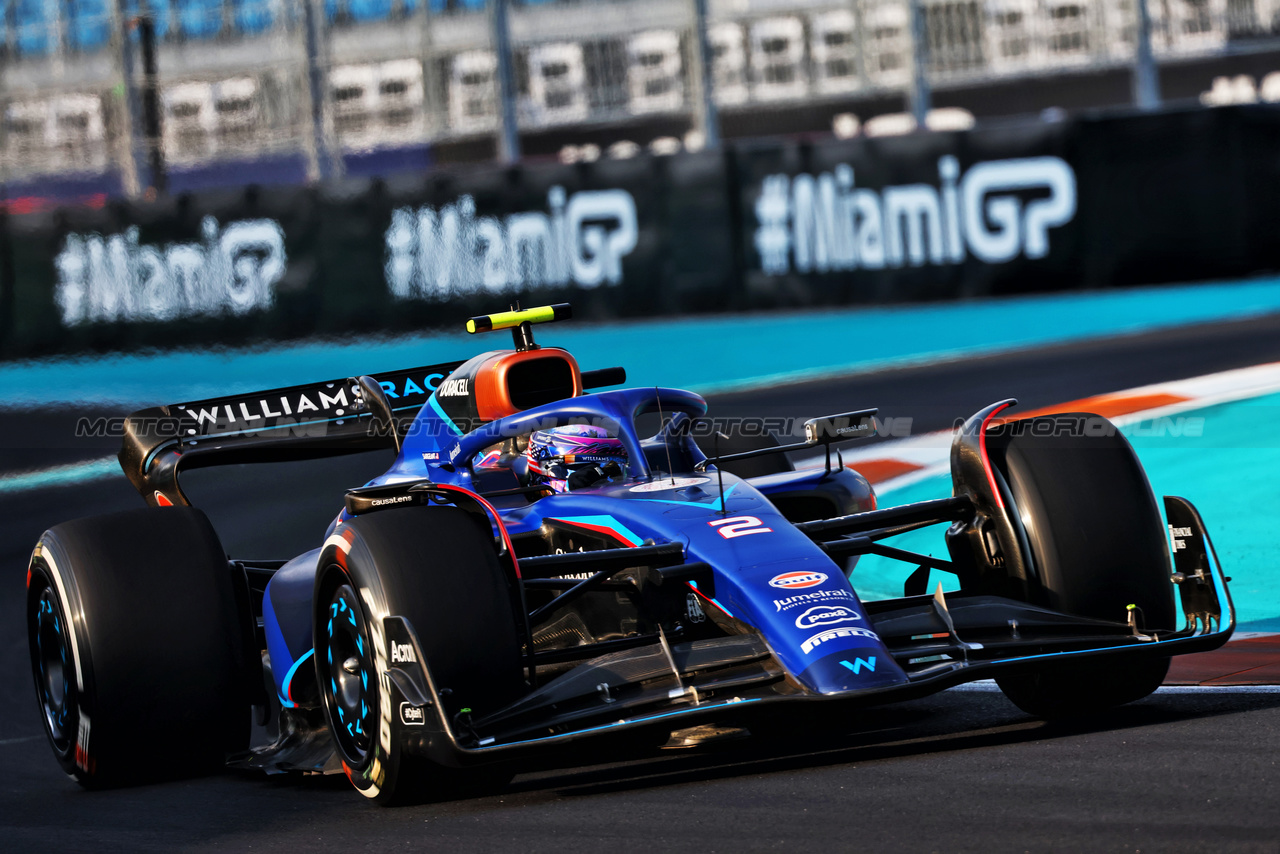 GP MIAMI, Logan Sargeant (USA) Williams Racing FW45.

05.05.2023. Formula 1 World Championship, Rd 5, Miami Grand Prix, Miami, Florida, USA, Practice Day.

- www.xpbimages.com, EMail: requests@xpbimages.com ¬© Copyright: Batchelor / XPB Images