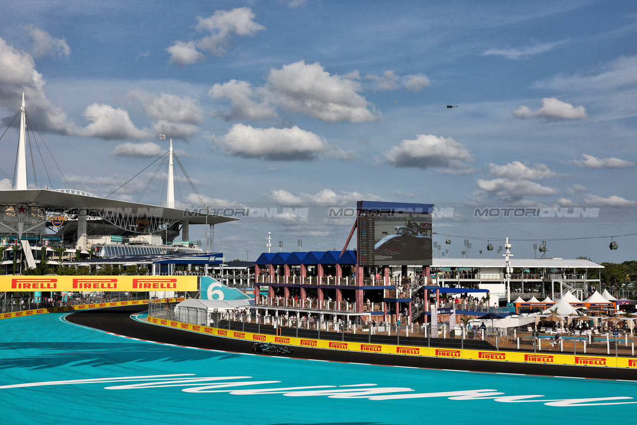 GP MIAMI, George Russell (GBR) Mercedes AMG F1 W14.

05.05.2023. Formula 1 World Championship, Rd 5, Miami Grand Prix, Miami, Florida, USA, Practice Day.

- www.xpbimages.com, EMail: requests@xpbimages.com ¬© Copyright: Moy / XPB Images
