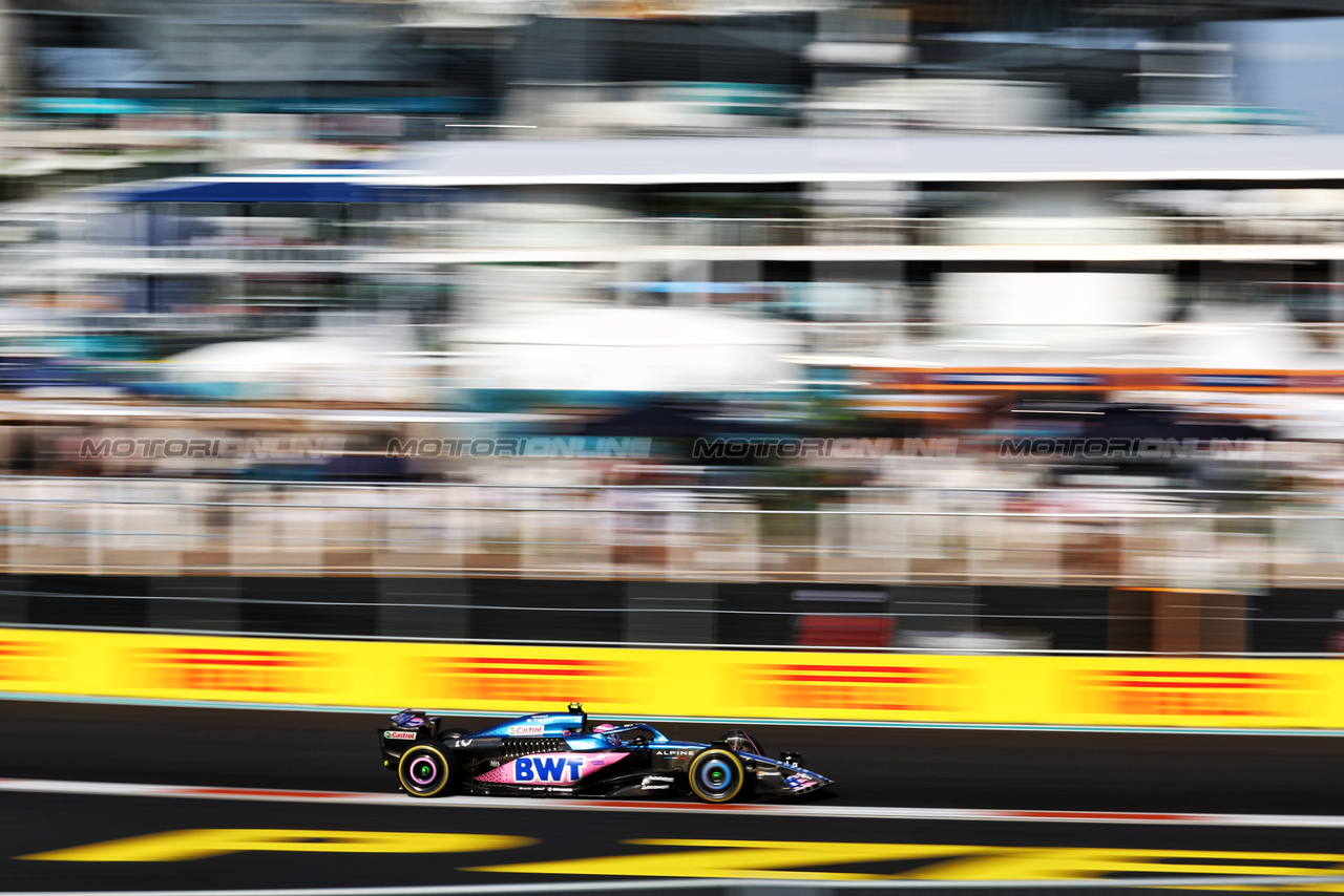 GP MIAMI, Pierre Gasly (FRA) Alpine F1 Team A523.

05.05.2023. Formula 1 World Championship, Rd 5, Miami Grand Prix, Miami, Florida, USA, Practice Day.

- www.xpbimages.com, EMail: requests@xpbimages.com ¬© Copyright: Moy / XPB Images