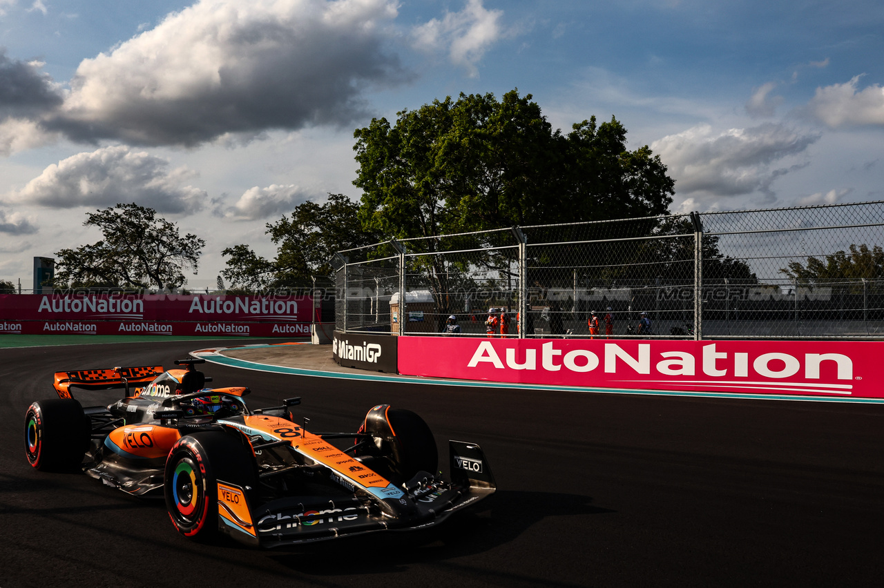 GP MIAMI, Oscar Piastri (AUS), McLaren 
05.05.2023. Formula 1 World Championship, Rd 5, Miami Grand Prix, Miami, Florida, USA, Practice Day.
- www.xpbimages.com, EMail: requests@xpbimages.com ¬© Copyright: Charniaux / XPB Images
