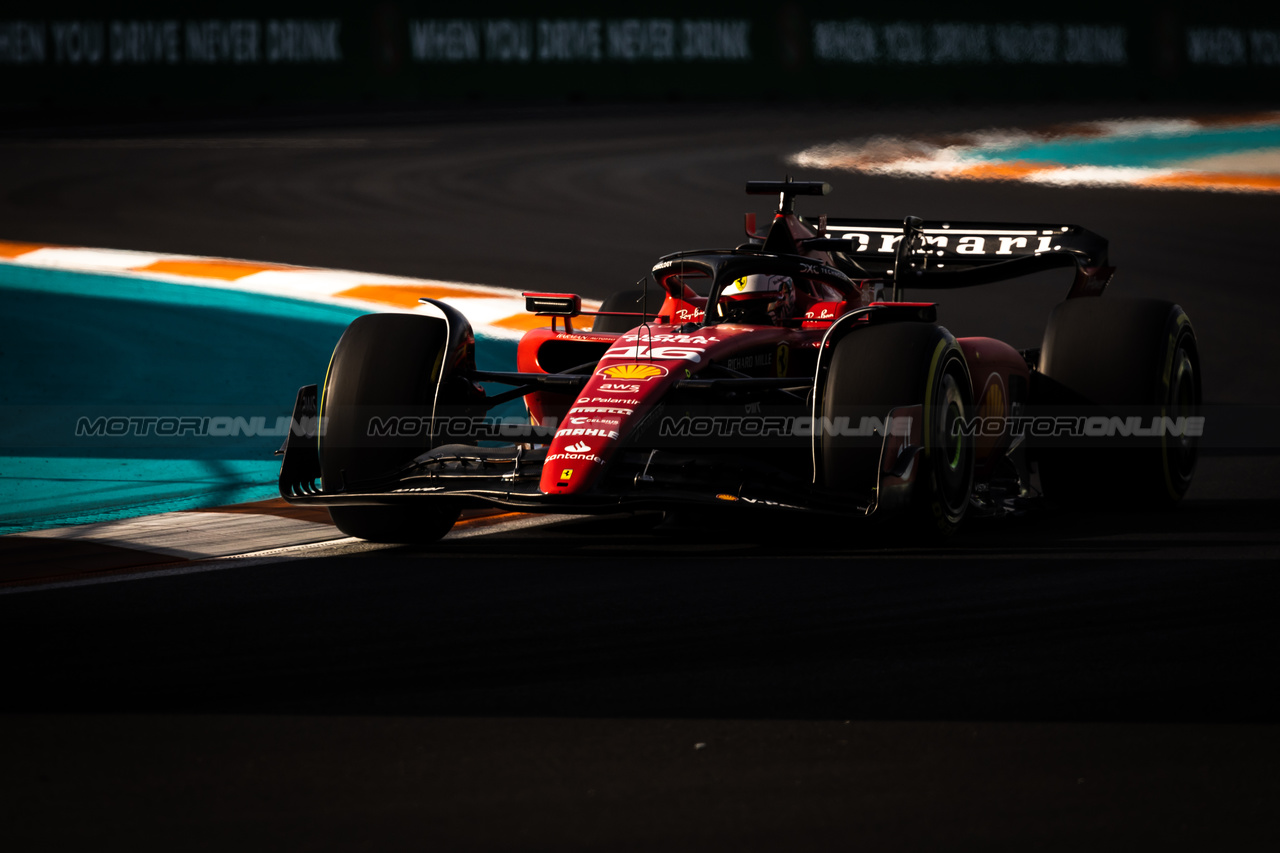 GP MIAMI, Charles Leclerc (MON) Ferrari SF-23.

05.05.2023. Formula 1 World Championship, Rd 5, Miami Grand Prix, Miami, Florida, USA, Practice Day.

- www.xpbimages.com, EMail: requests@xpbimages.com ¬© Copyright: Bearne / XPB Images