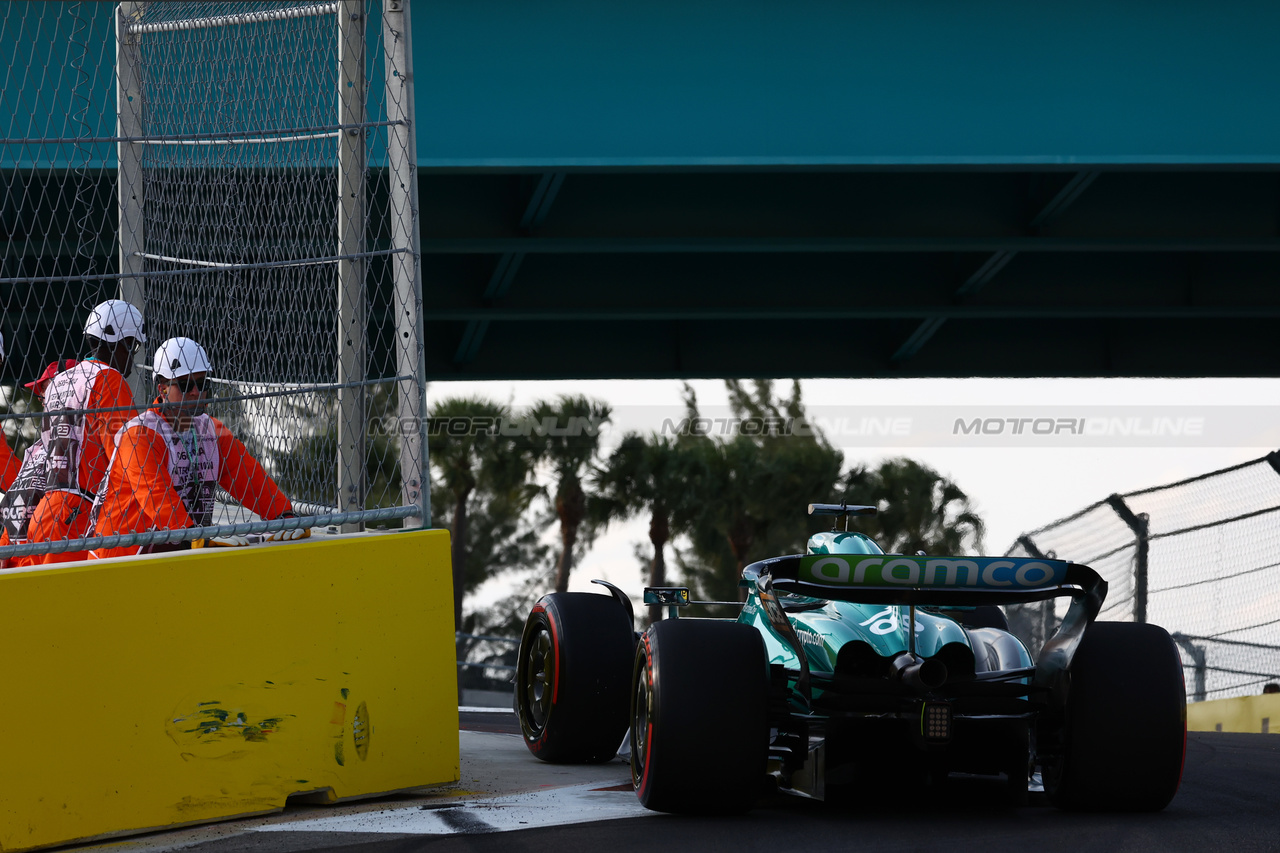 GP MIAMI, Lance Stroll (CDN) Aston Martin F1 Team AMR23.

05.05.2023. Formula 1 World Championship, Rd 5, Miami Grand Prix, Miami, Florida, USA, Practice Day.

 - www.xpbimages.com, EMail: requests@xpbimages.com ¬© Copyright: Coates / XPB Images
