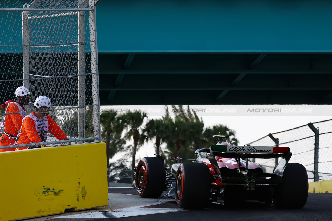 GP MIAMI, Zhou Guanyu (CHN) Alfa Romeo F1 Team C43.

05.05.2023. Formula 1 World Championship, Rd 5, Miami Grand Prix, Miami, Florida, USA, Practice Day.

 - www.xpbimages.com, EMail: requests@xpbimages.com ¬© Copyright: Coates / XPB Images