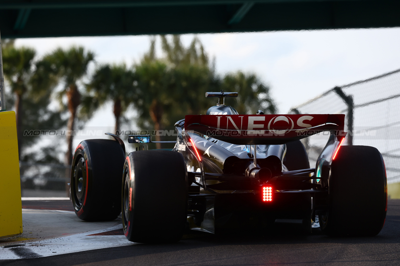 GP MIAMI, George Russell (GBR) Mercedes AMG F1 W14.

05.05.2023. Formula 1 World Championship, Rd 5, Miami Grand Prix, Miami, Florida, USA, Practice Day.

 - www.xpbimages.com, EMail: requests@xpbimages.com ¬© Copyright: Coates / XPB Images
