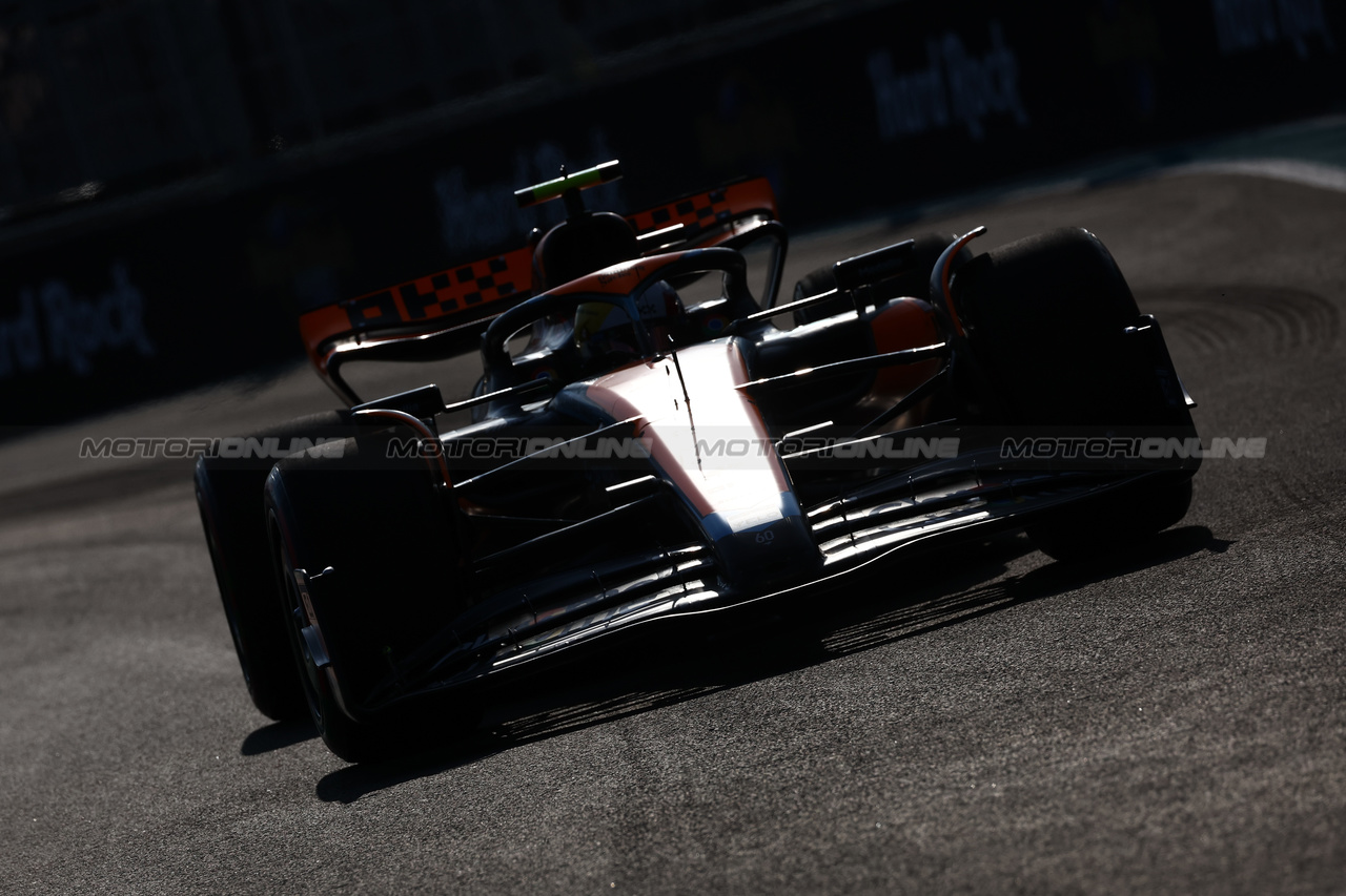 GP MIAMI, Lando Norris (GBR) McLaren MCL60.

05.05.2023. Formula 1 World Championship, Rd 5, Miami Grand Prix, Miami, Florida, USA, Practice Day.

 - www.xpbimages.com, EMail: requests@xpbimages.com ¬© Copyright: Coates / XPB Images